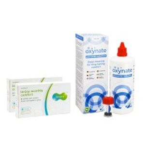 Supervision Lenjoy Monthly Comfort (12 čoček) + Oxynate Peroxide 380 ml s pouzdrem
